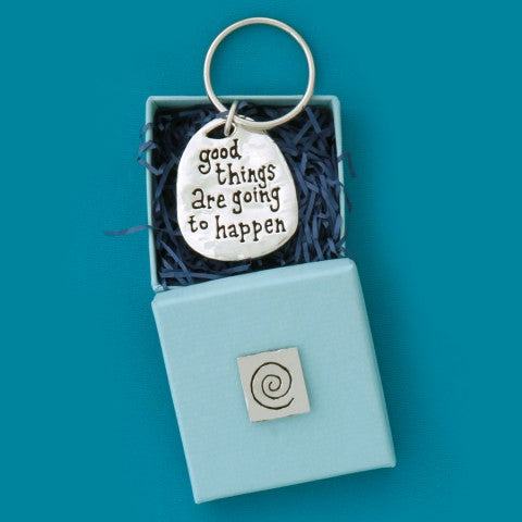 Basic Spirit Pewter Keychain
