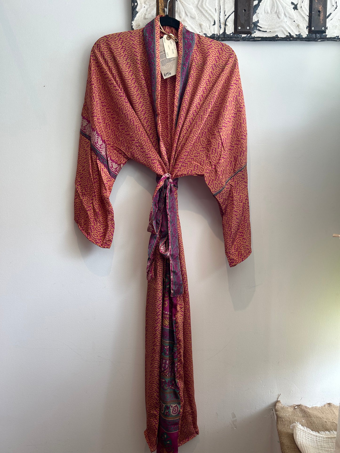 Upcycled Sari Robe - Long #M6