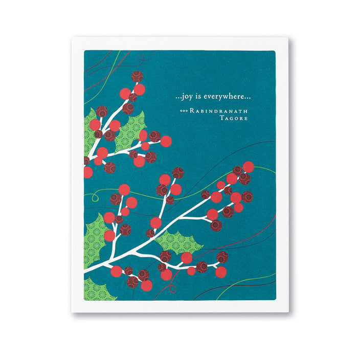 Positively Green Card - Joy is Everywhere - Holiday (Tagore)