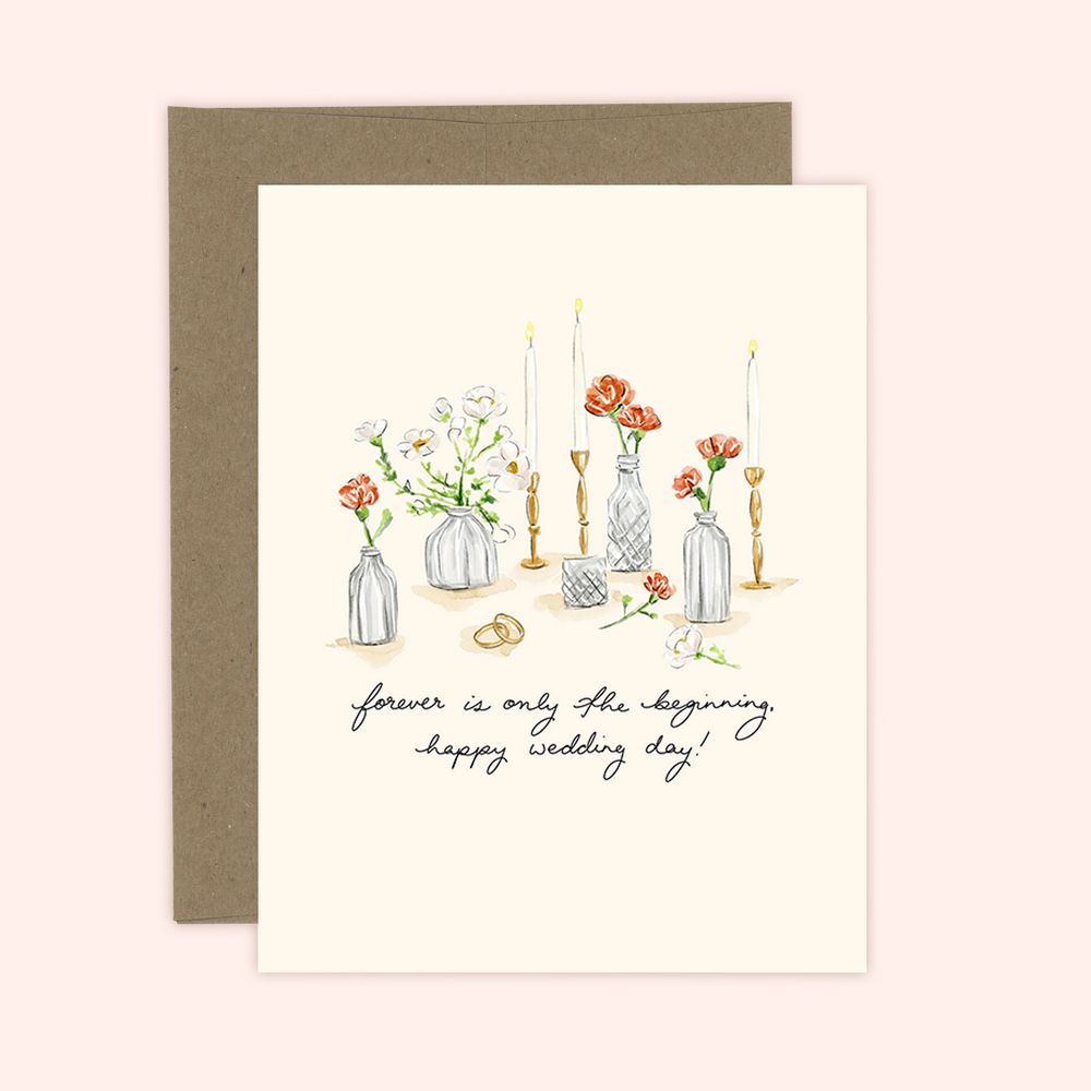 Almeida Illustrations Card - Forever Is Only The Beginning