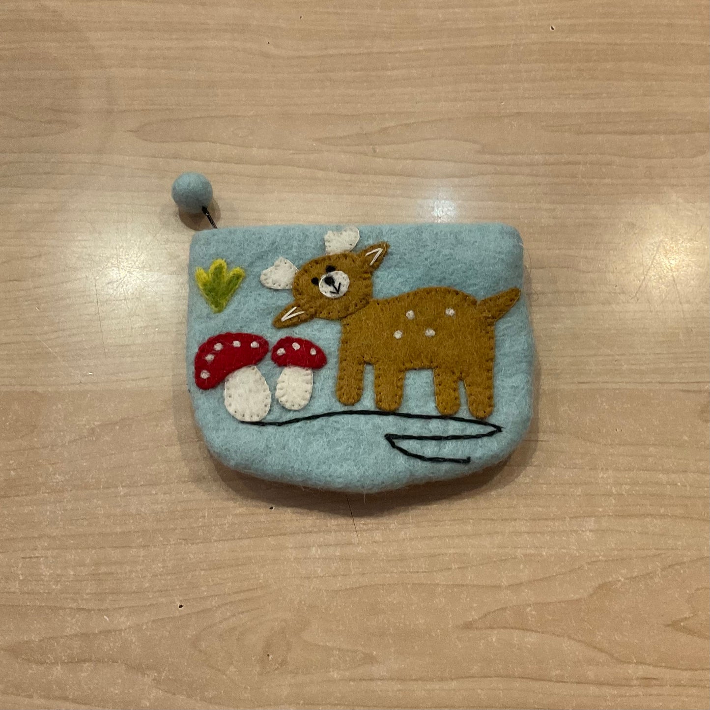 Hamro Felted Wool Coin Purse - Animals