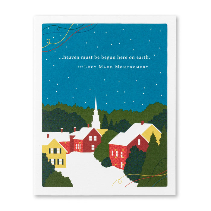 Positively Green Card - Here on Earth - Holiday (Montgomery)