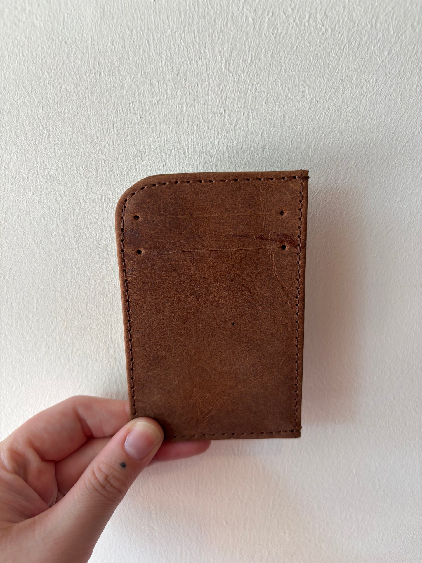 Handcrafted Leather Card Sleeve