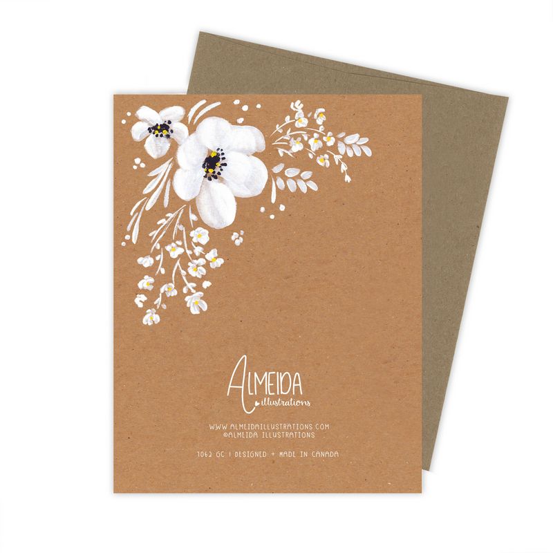 Almeida Illustrations Card - Happiest Wedding Day