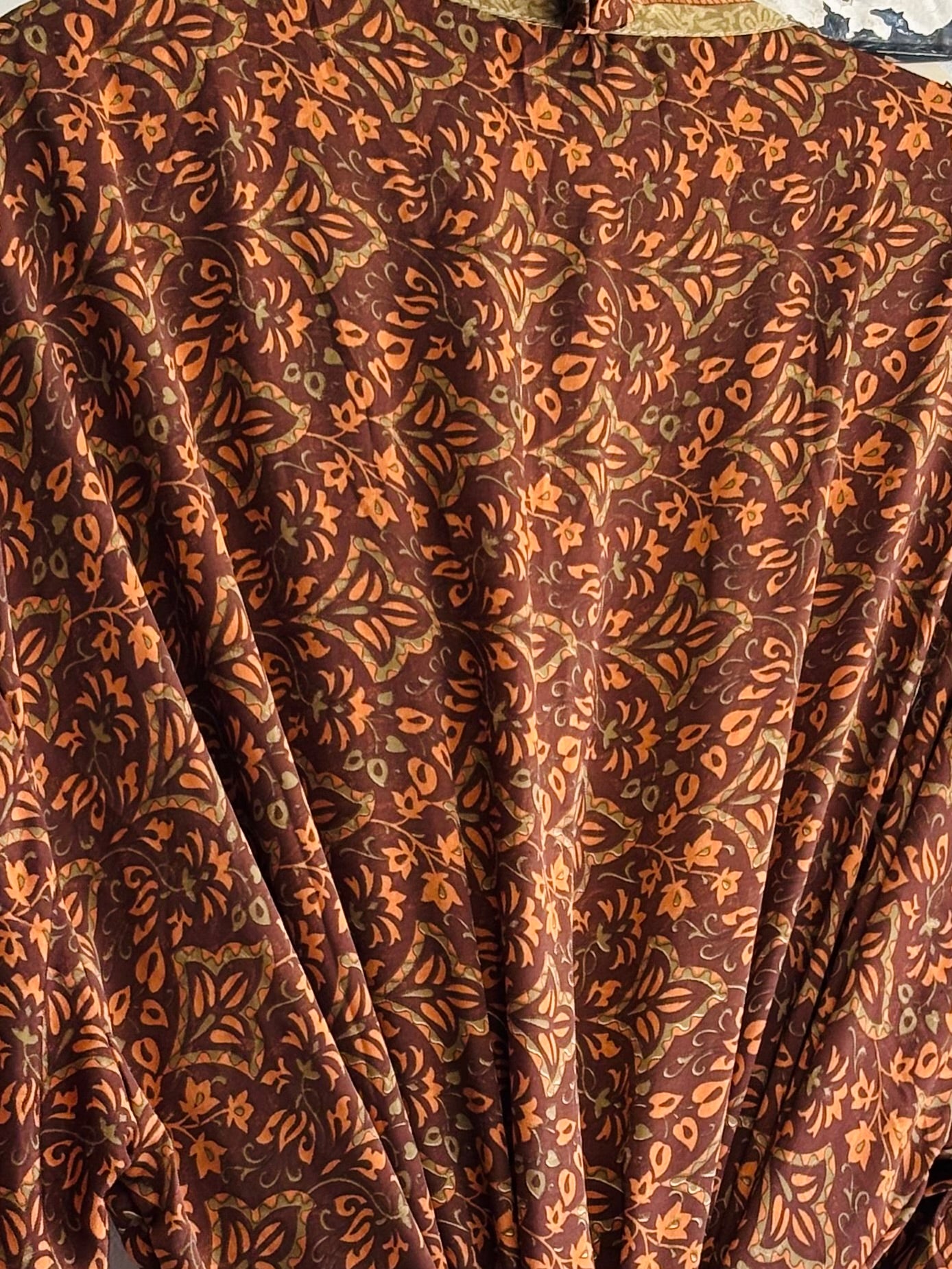 Upcycled Sari Robe - Long #B3