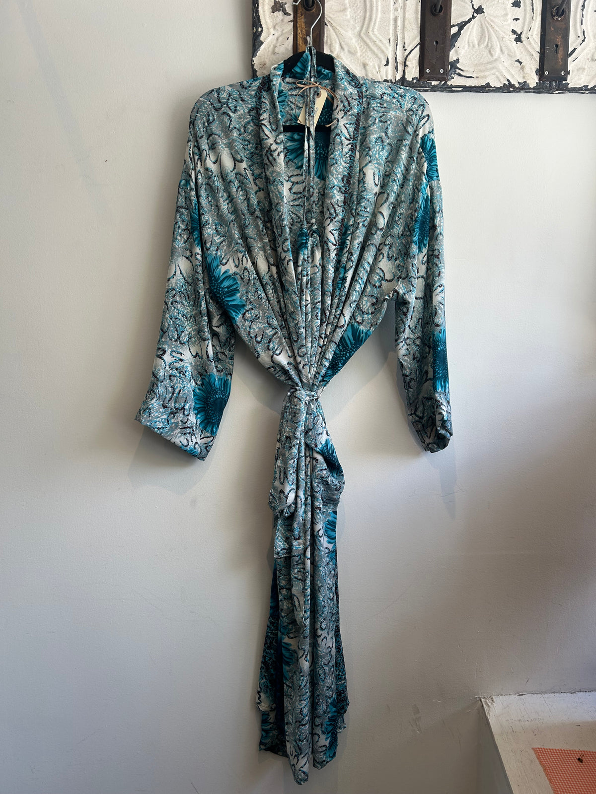 Upcycled Sari Robe - Long #A29