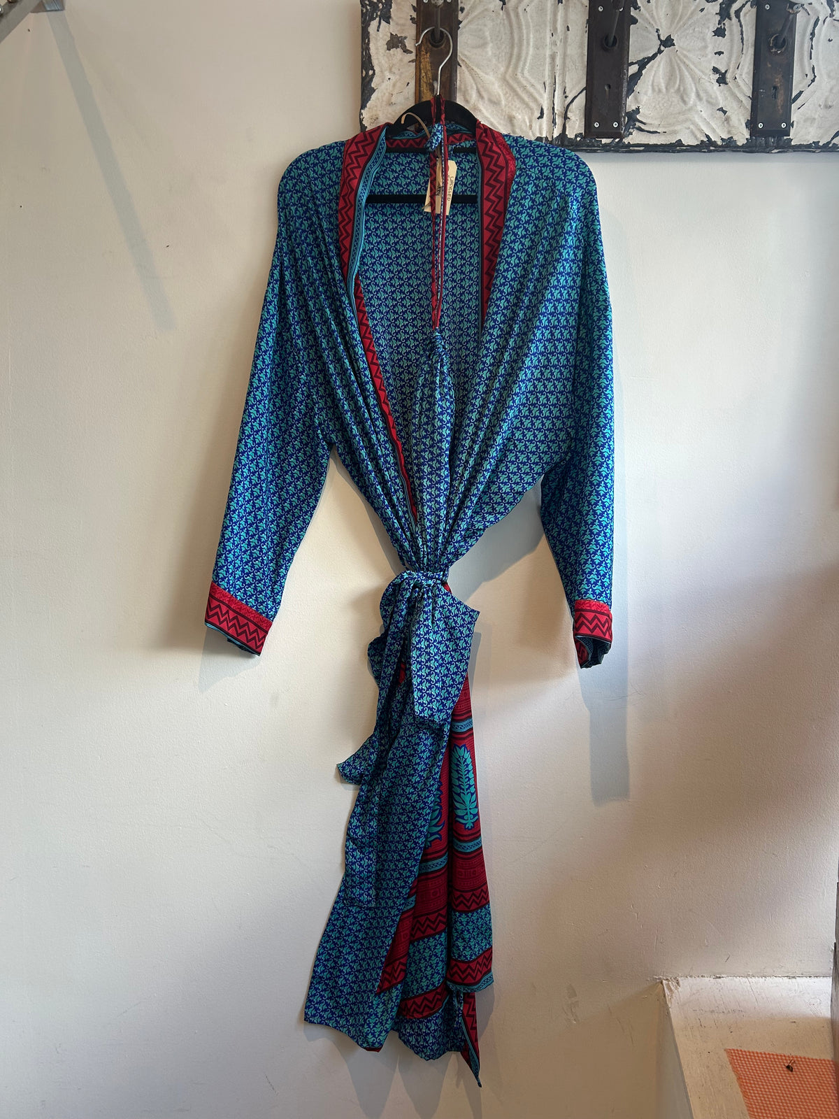Upcycled Sari Robe - Long #A34