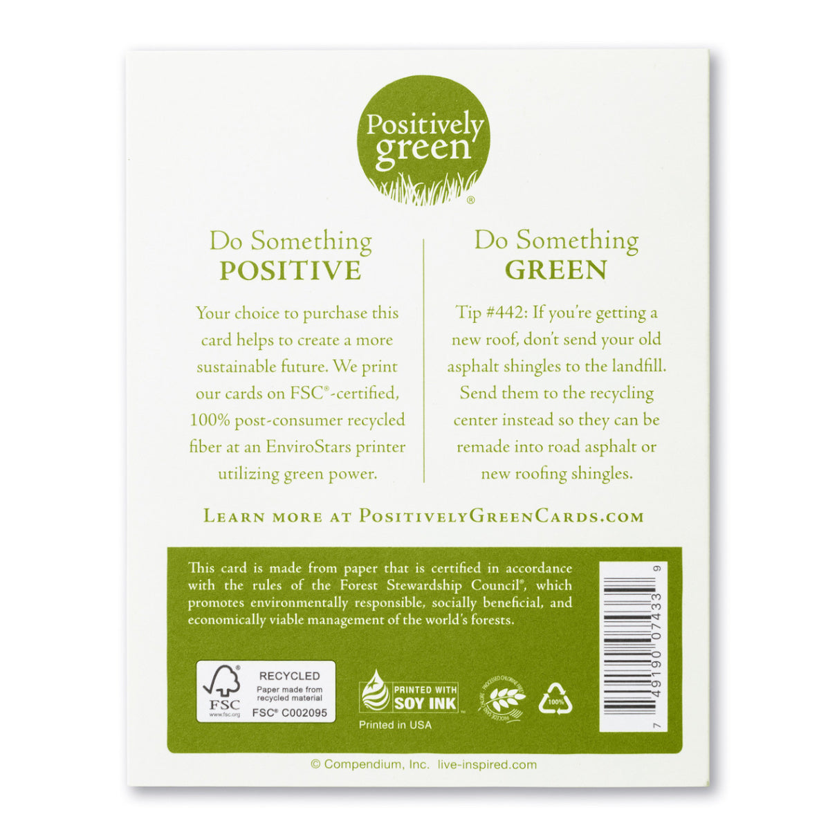 Positively Green Card - One Happiness In This Life (Sand) - Anniversary