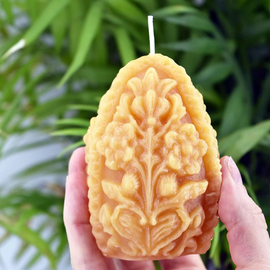Honey Candles Decorative Egg Beeswax Candle