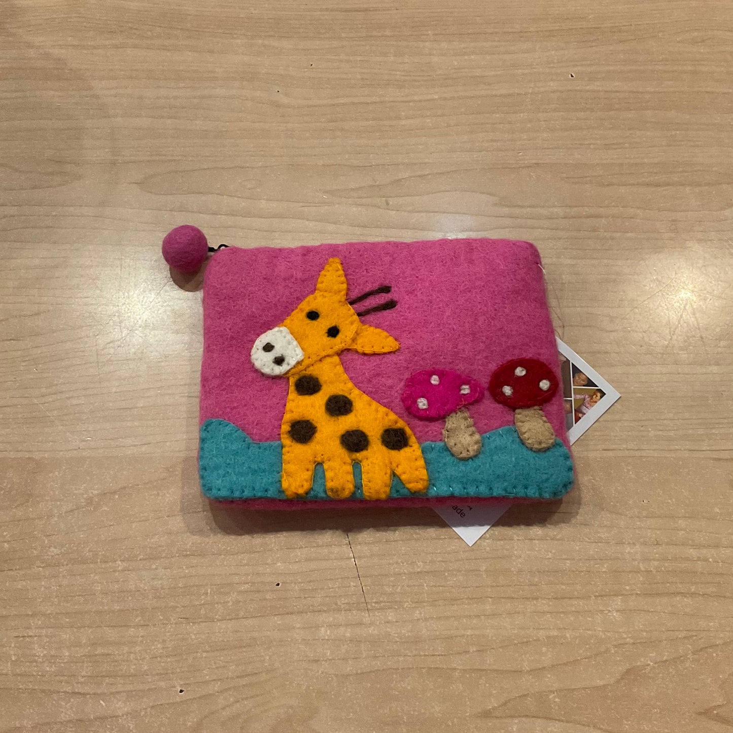 Hamro Felted Wool Coin Purse - Animals