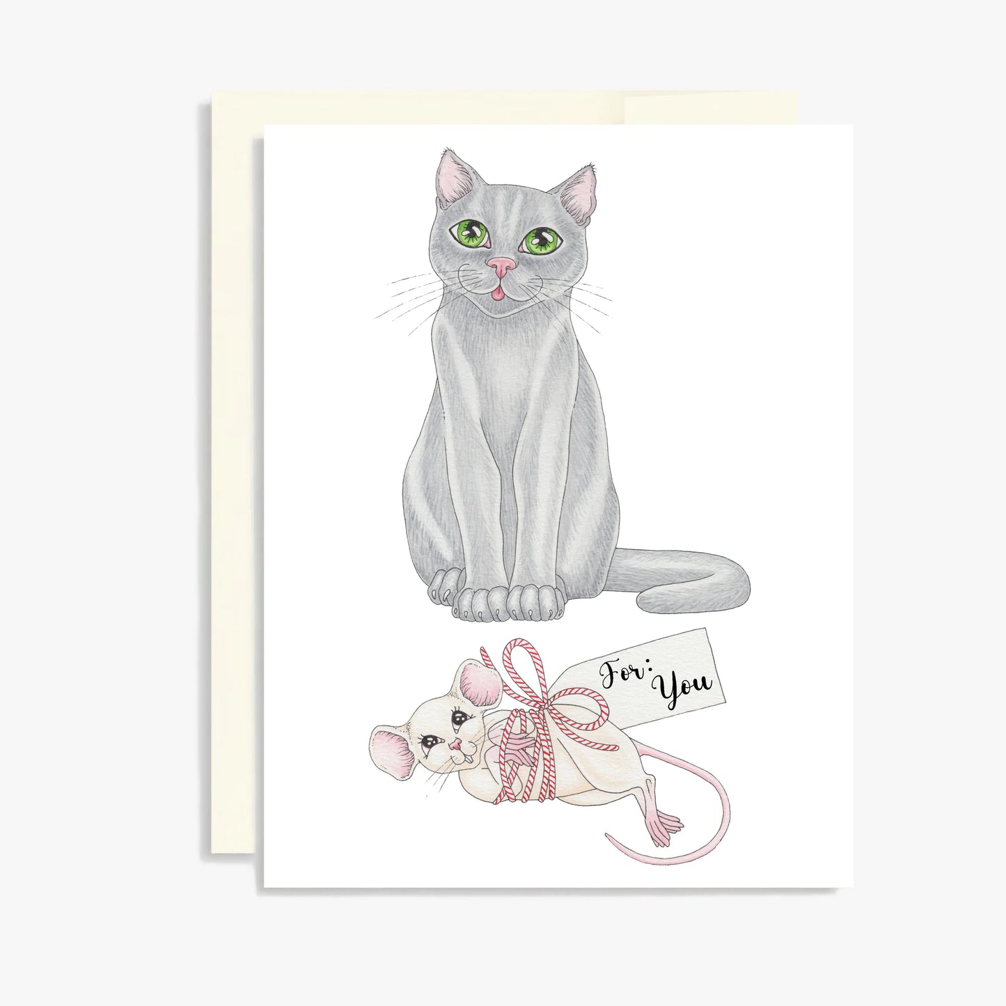 Keepsake Studio Card - Cat Gifting