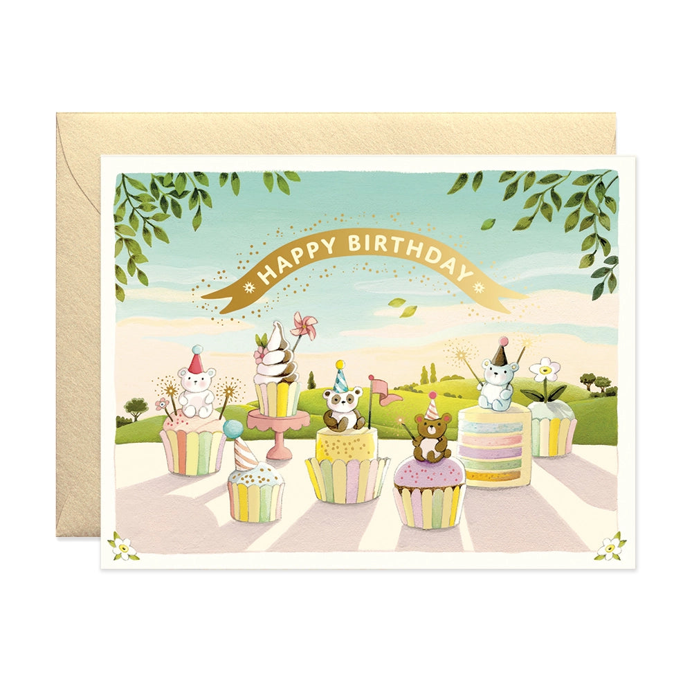 JooJoo Paper Card - Cupcake Birthday