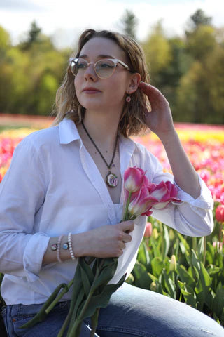 Upcycled Antique China Earrings