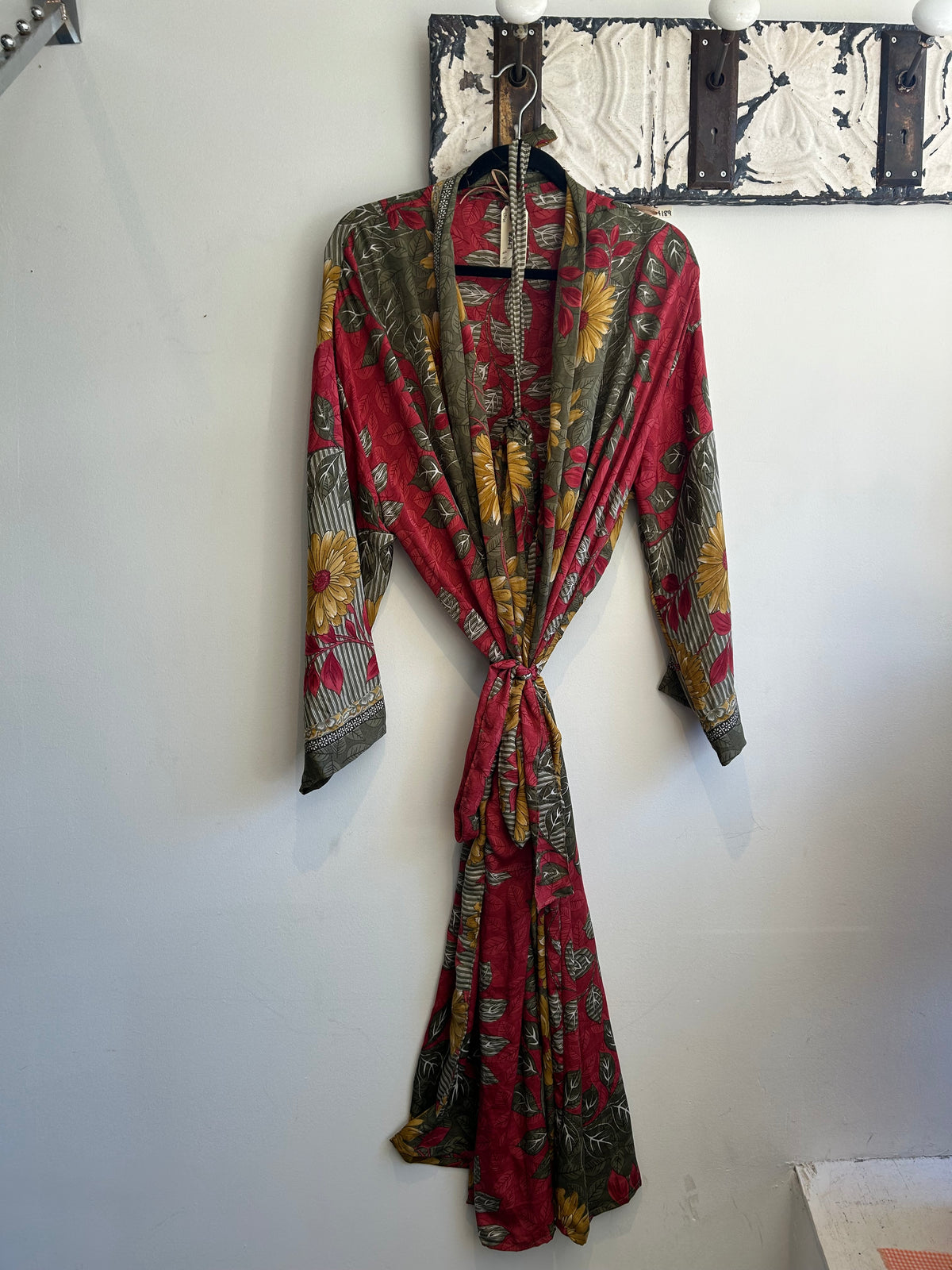 Upcycled Sari Robe - Long #A46