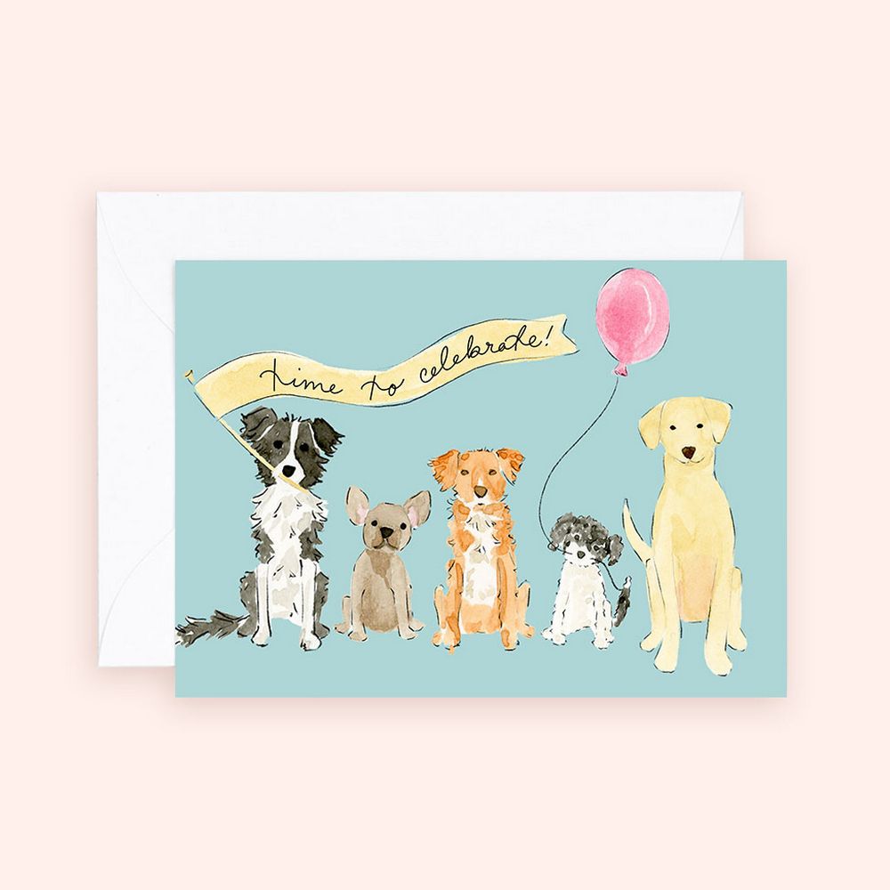 Almeida Illustrations Mini Card - Time To Celebrate
