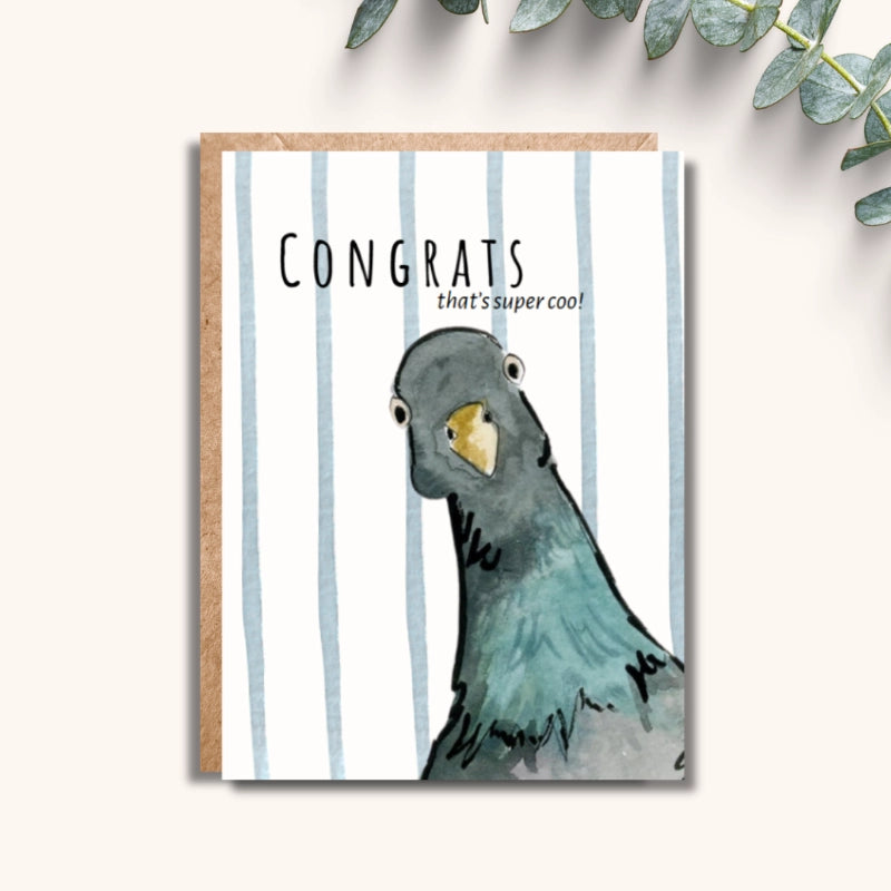 Amy Rae Maker Card - Congrats Pigeon