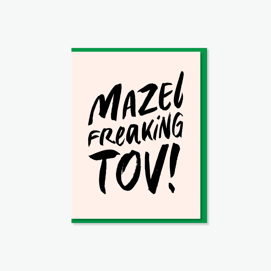 Everyday Yiddish Card - Mazel Freaking Tov