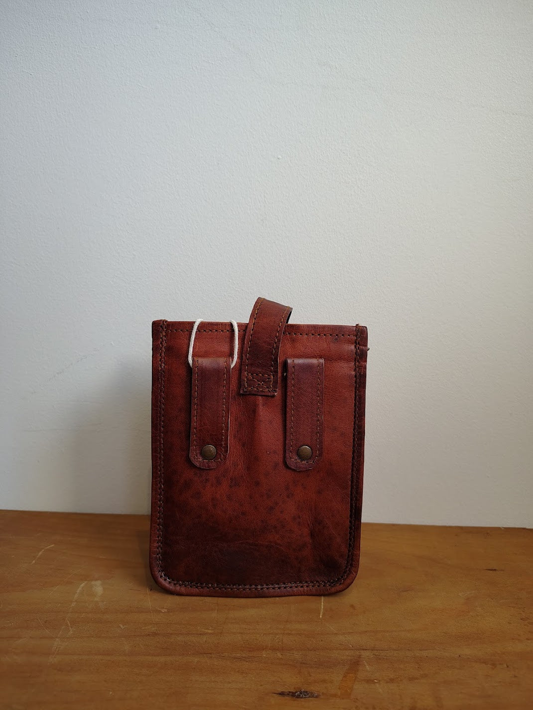 Handcrafted Leather Open Top Satchel