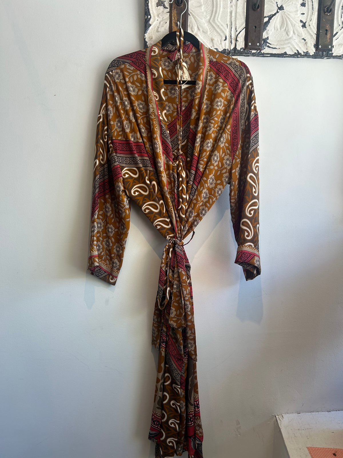 Upcycled Sari Robe - Long #A17