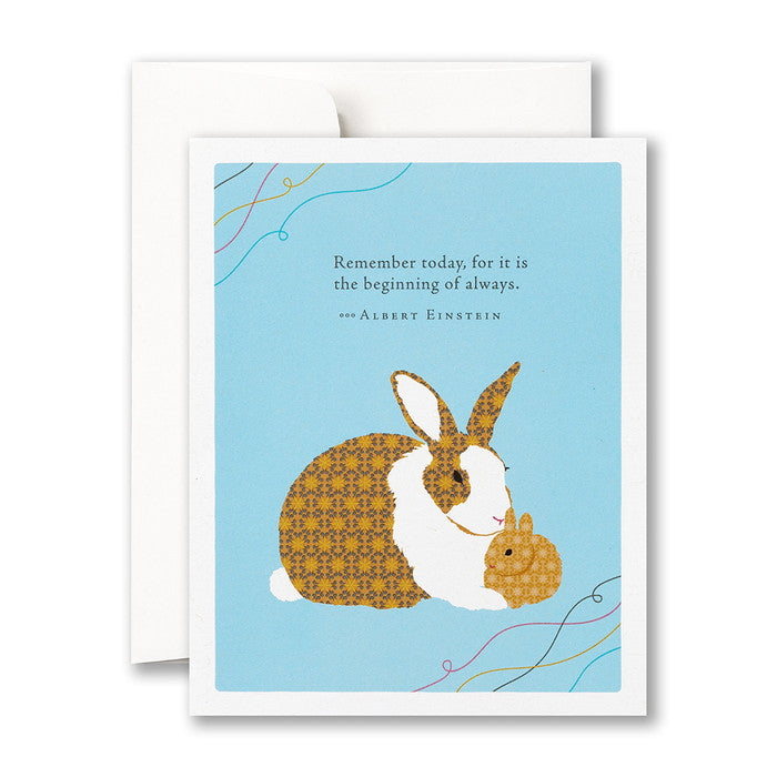 Positively Green Card - Beginning Of Always (Einstein) - New Baby
