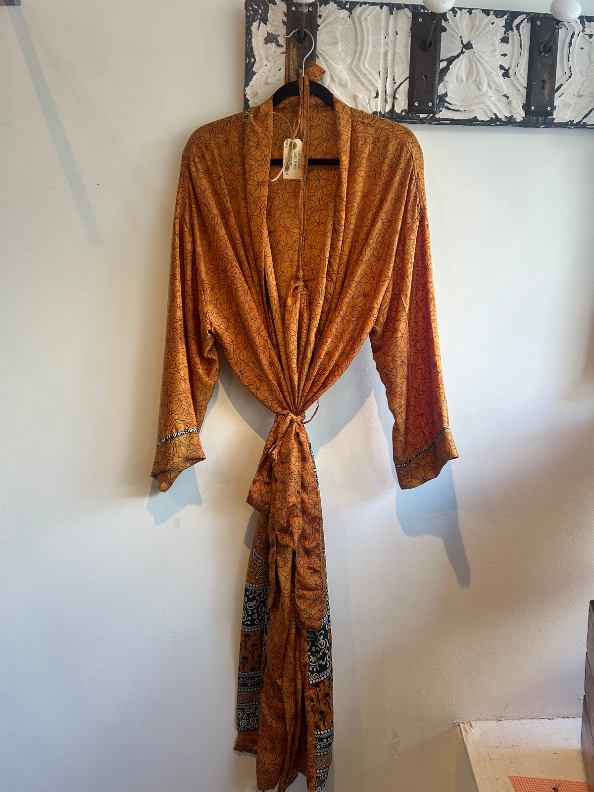 Upcycled Sari Robe - Long #A15