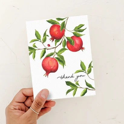 Almeida Illustrations Card- Thank you Pomegranate