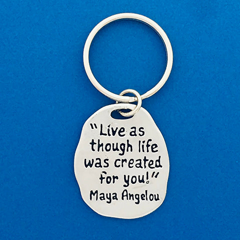 Basic Spirit Pewter Keychain