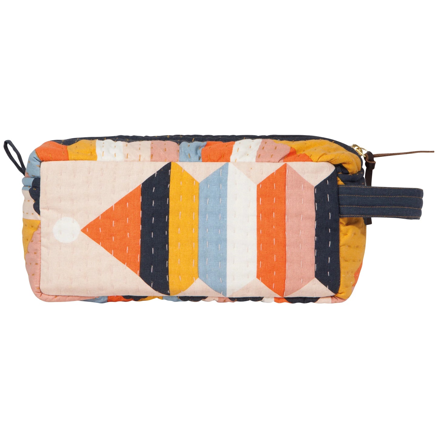 Geometric Cotton Dopp Bag