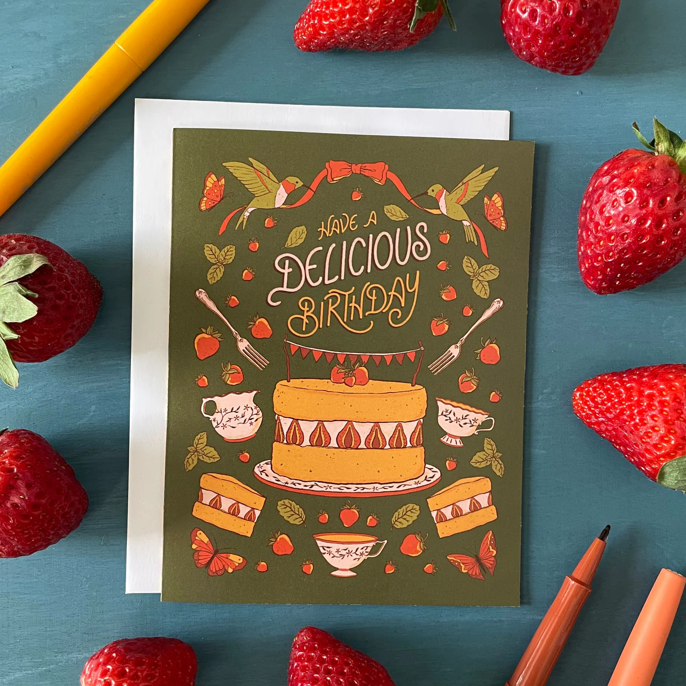 Carabara Designs Card - Delicious Birthday