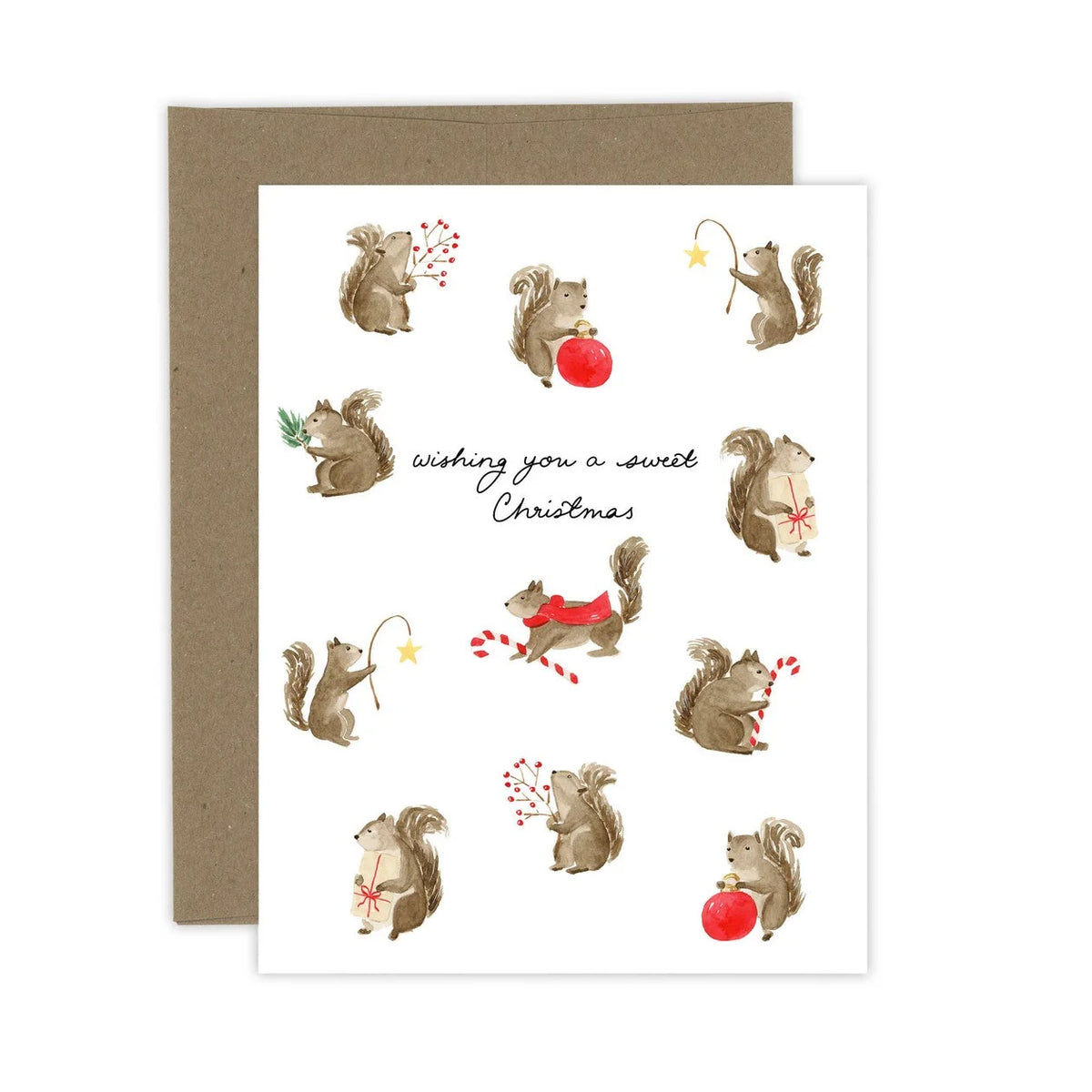 Almeida Illustrations- Sweet Christmas Squirrels