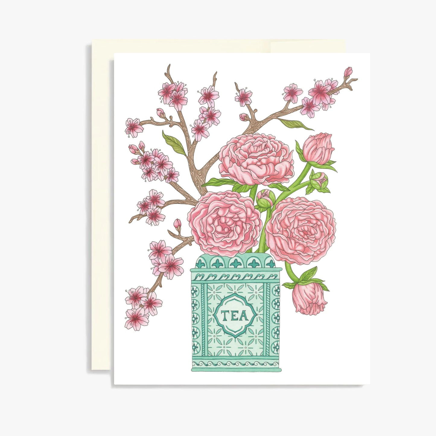 Keepsake Studio Card - Peony & Cherry Blossom