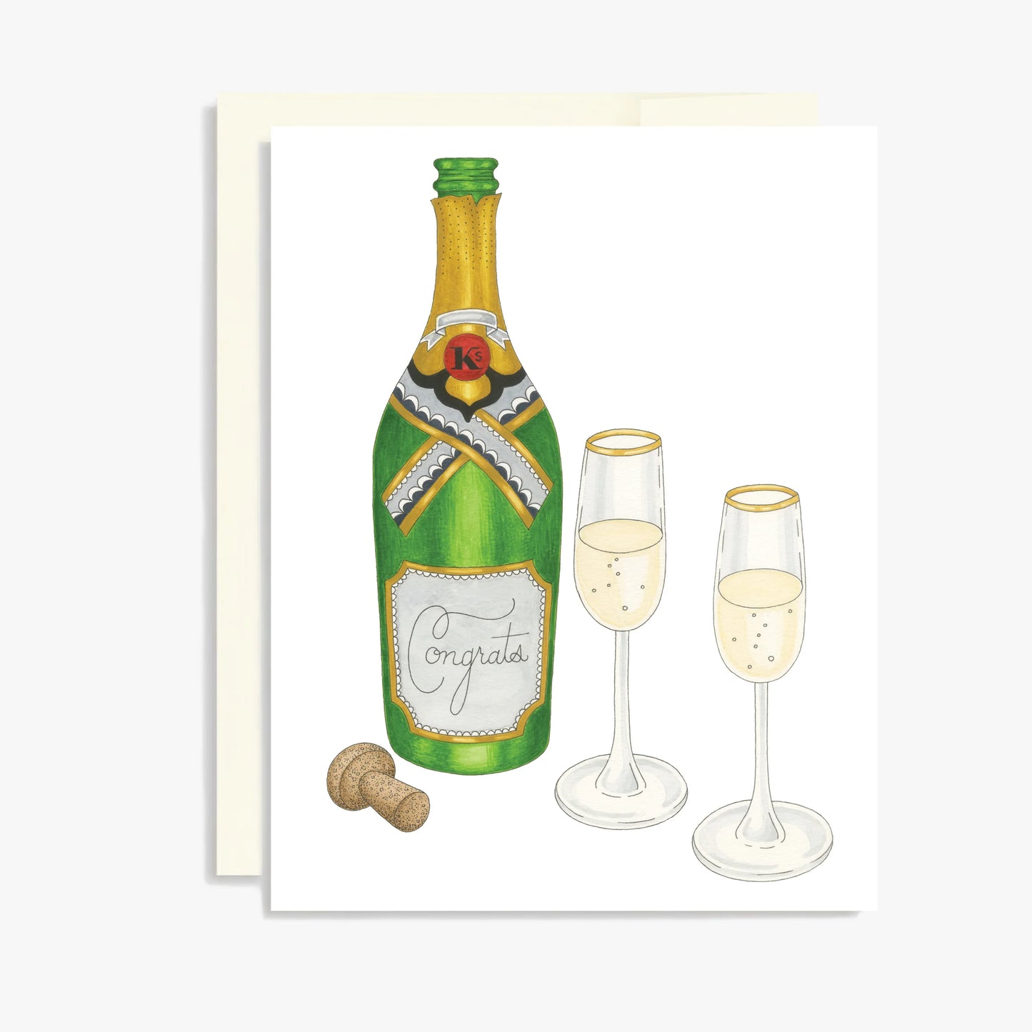 Keepsake Studio Card - Champagne Toast