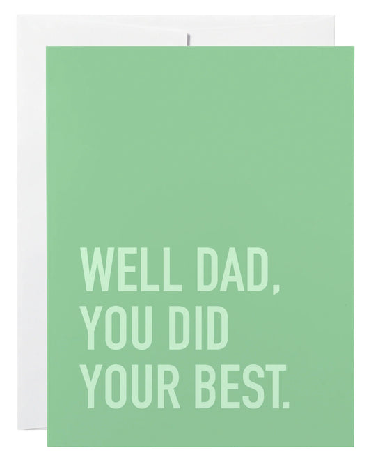 Classy Cards - You Did Your Best