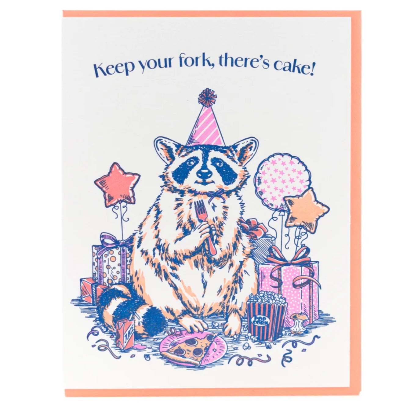 Porchlight Press Card - Birthday Raccoon