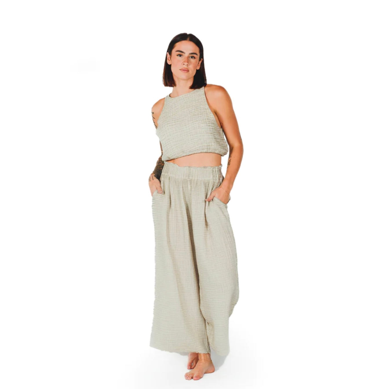 Pokoloko Crinkle Palazzo Pants