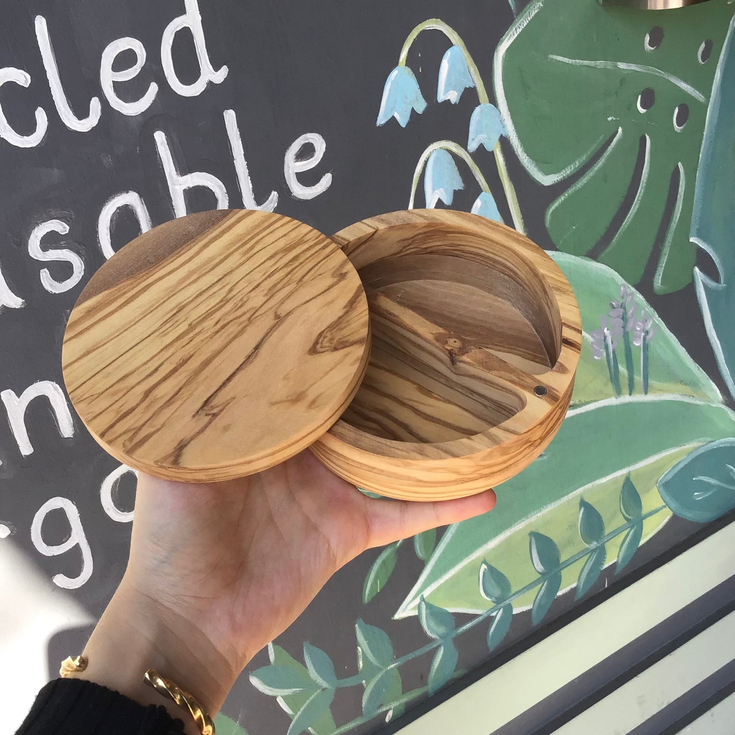 Olivewood Dual Salt Cellar