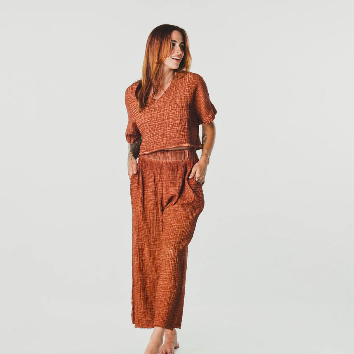Pokoloko Crinkle Palazzo Pants