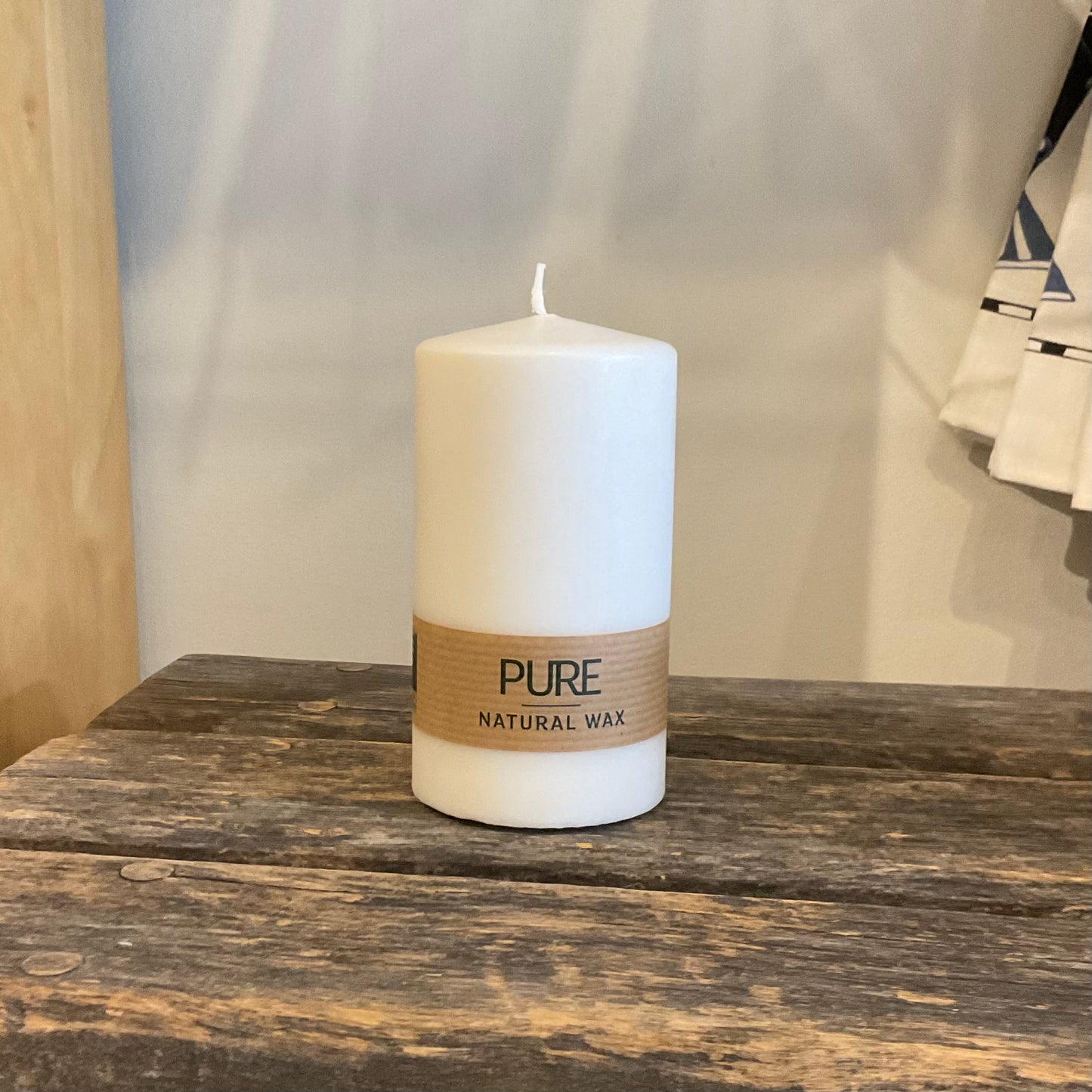 PURE Natural Wax Pillar Eco Candles (by Wenzel Kerzen)