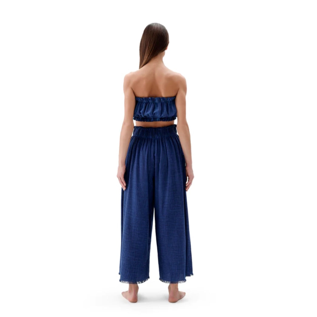Pokoloko Linen-Cotton Palazzo Pants