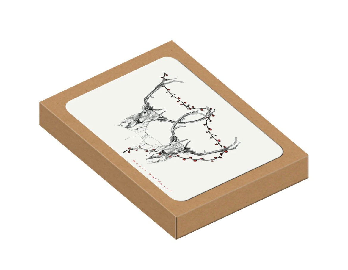 Petits Mots Cards - Christmas Animals (Box Set)