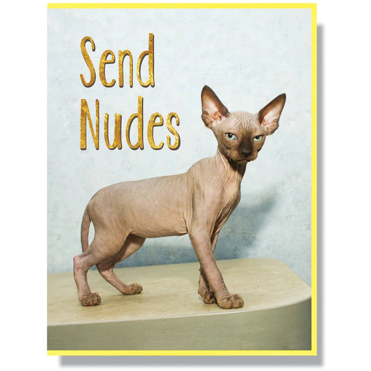 Smitten Kitten Card - Send Nudes