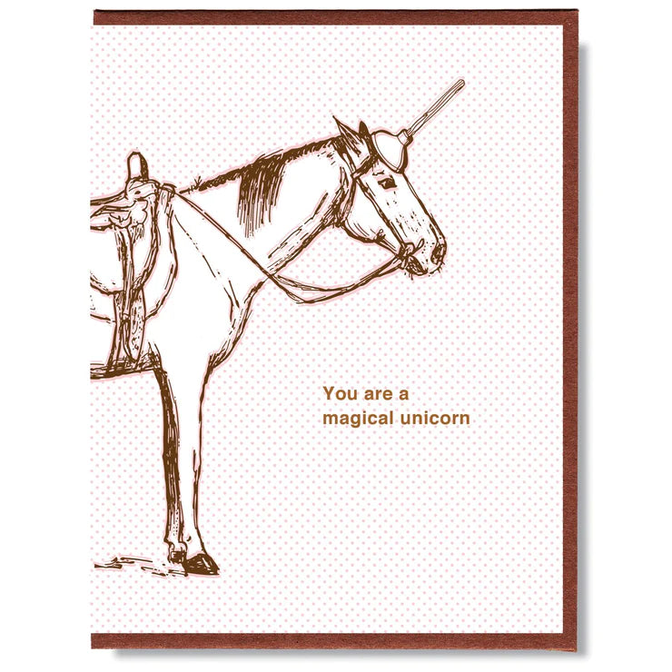 Smitten Kitten Card - Magical Unicorn