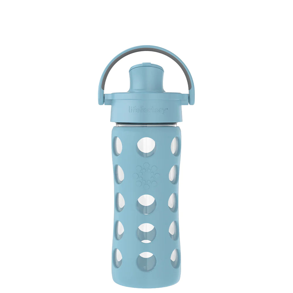 LifeFactory Glass Bottle With Active Flip Cap - 12oz