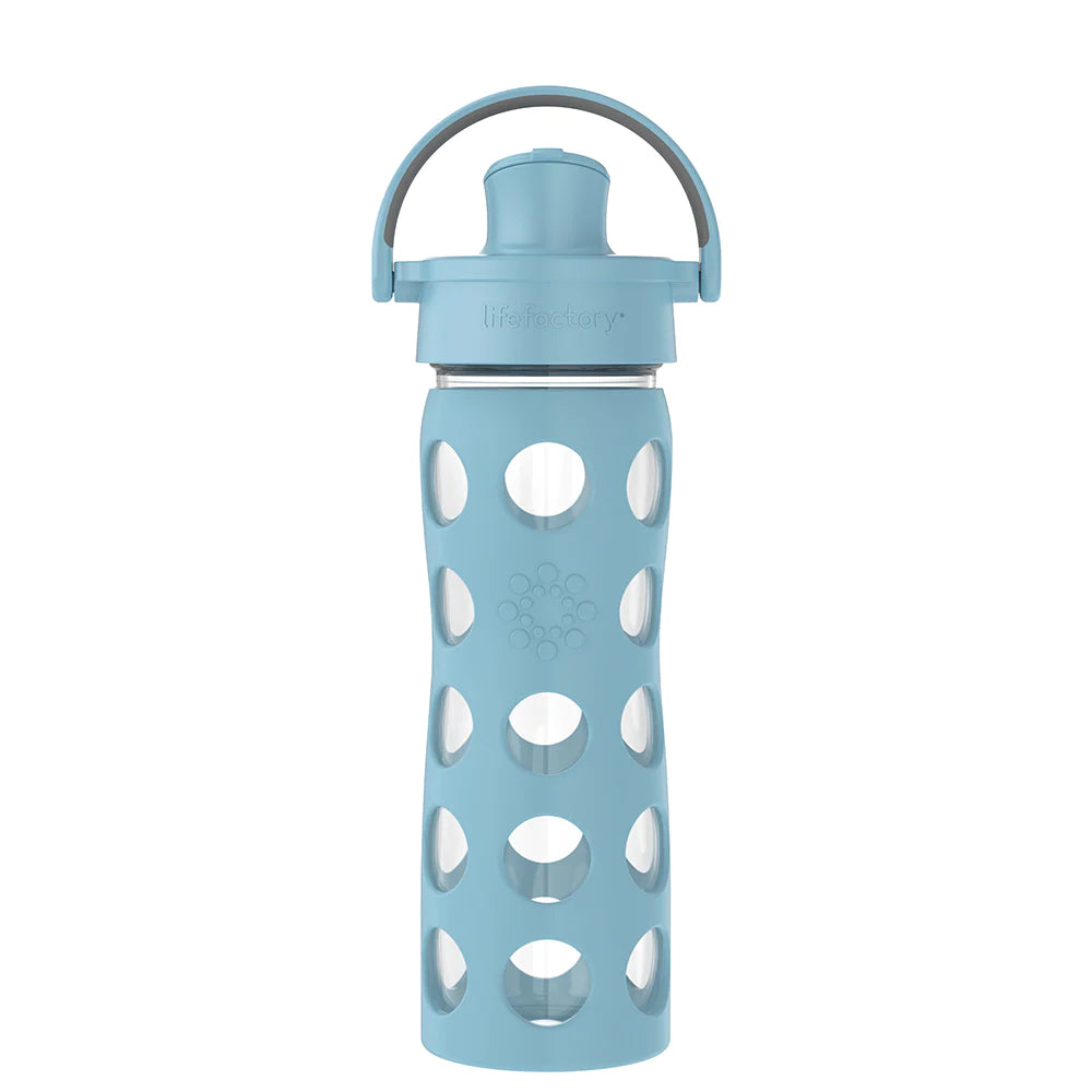 LifeFactory Glass Bottle With Active Flip Cap - 16oz