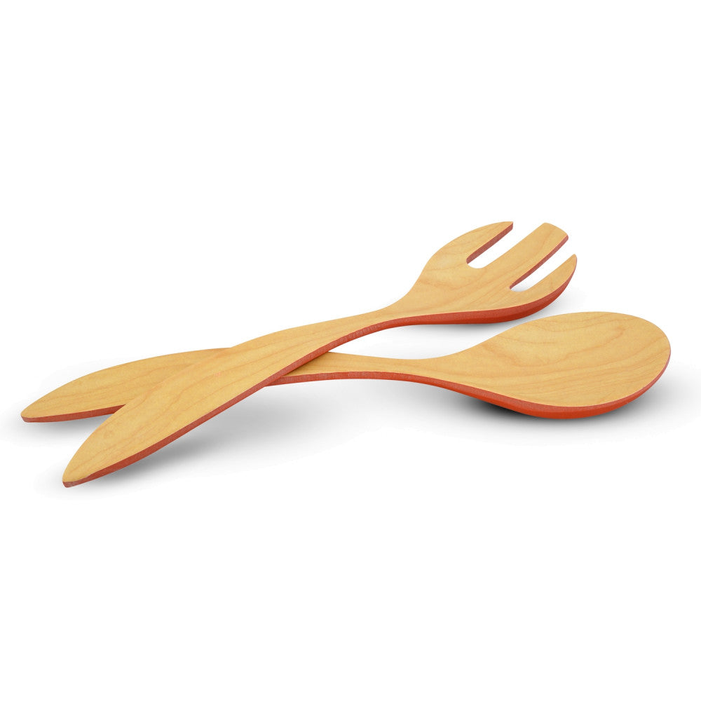 Bamboo Maple Salad Server Set