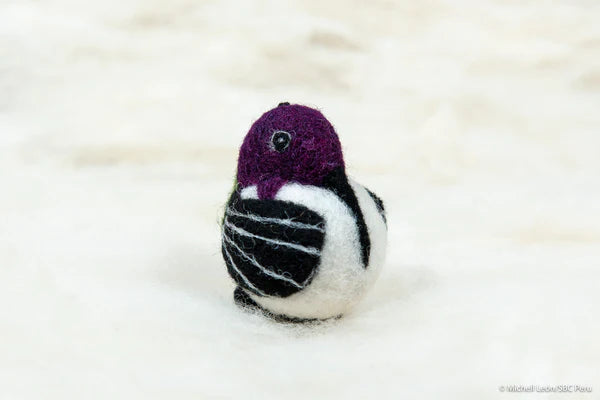 Spectacled Bear Hand Felted Ornament