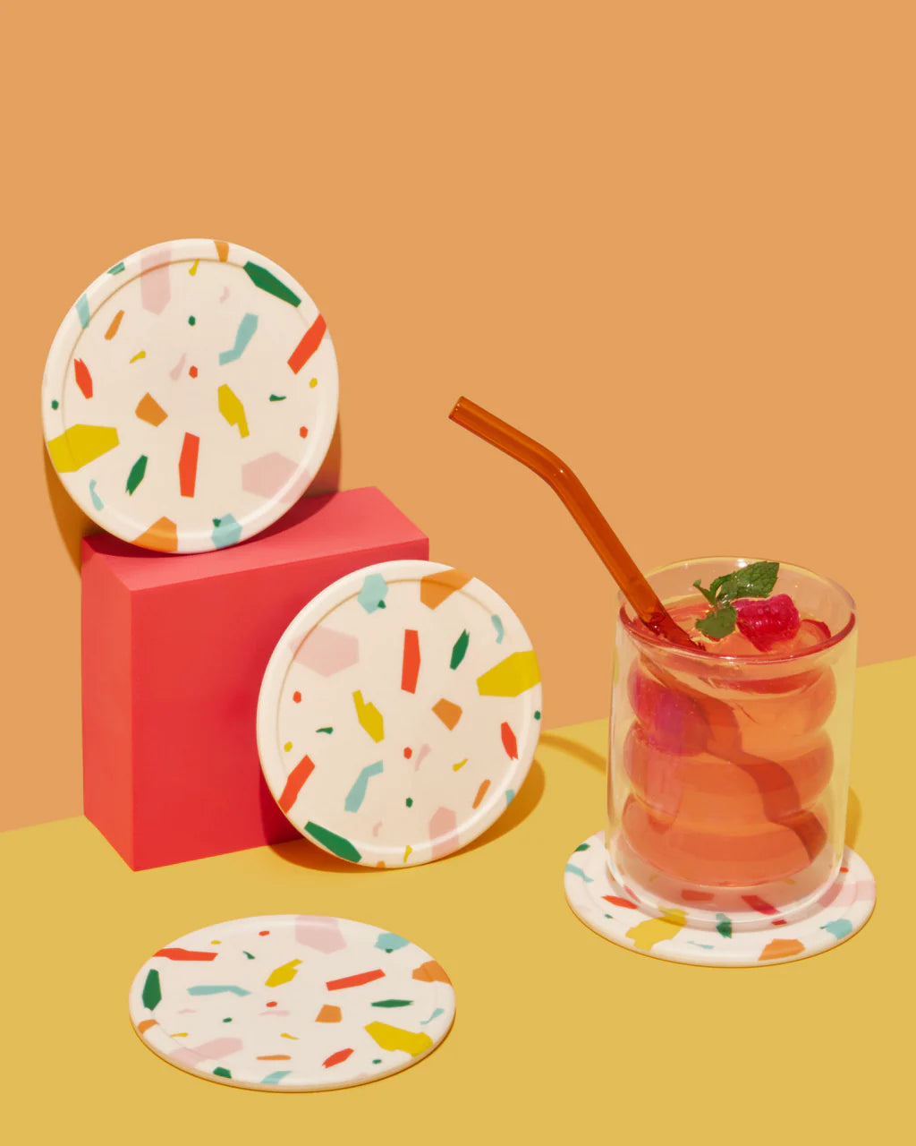 Poketo Bamboo Coaster Set