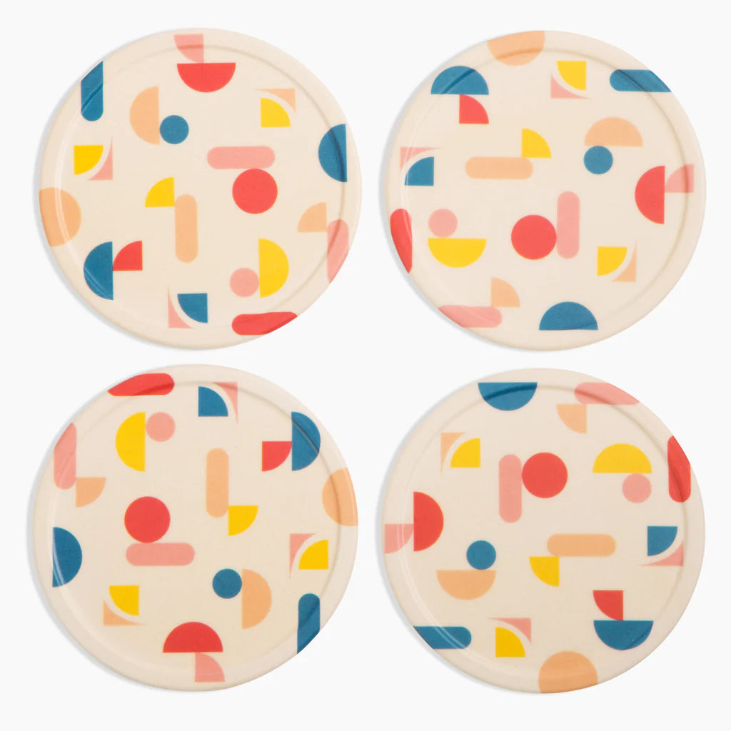 Poketo Bamboo Coaster Set