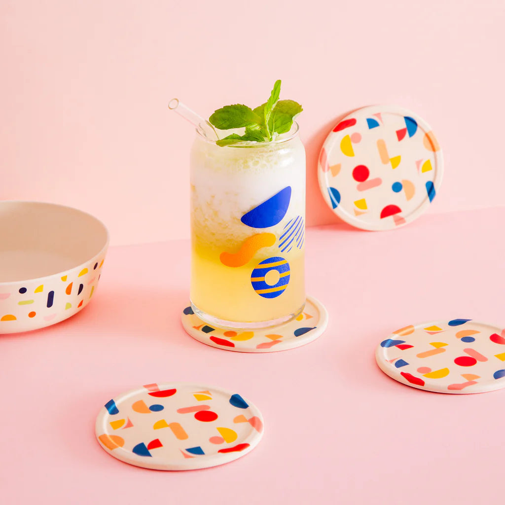 Poketo Bamboo Coaster Set