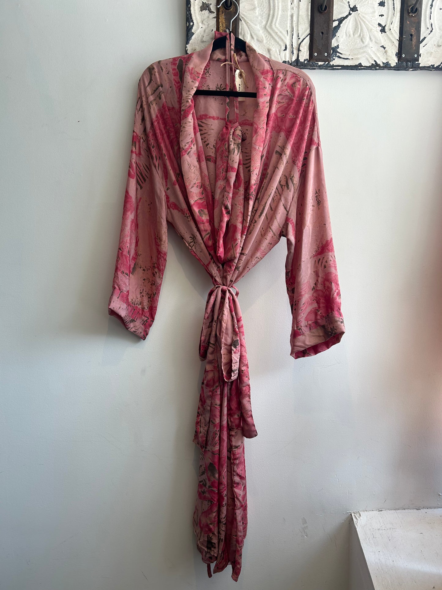 Upcycled Sari Robe - Long #S14